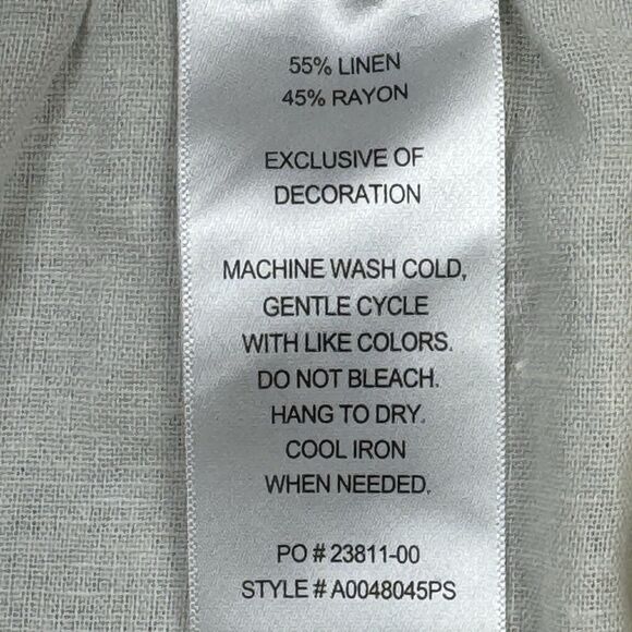 Hang Ten Womens XXL Cream Linen Blend Summer Shorts 2XL New White - Picture 8 of 10